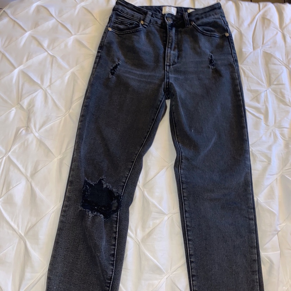 Straight Leg High Waisted Jeans